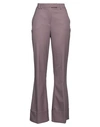 Sfizio Studio Woman Pants Mauve Size 6 Polyester, Viscose, Elastane In Purple
