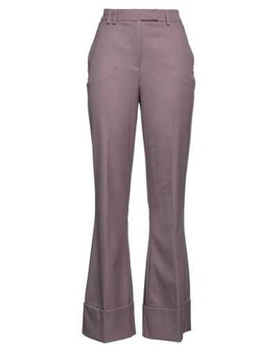 Sfizio Woman Pants Mauve Size 6 Polyester, Viscose, Elastane In Purple