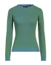 Aragona Woman Sweater Green Size 4 Wool, Cashmere