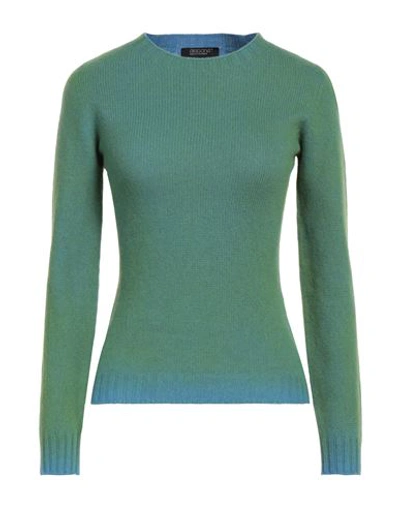 Aragona Woman Sweater Green Size 4 Wool, Cashmere
