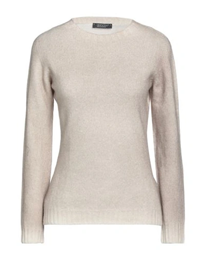 Aragona Woman Sweater Sand Size 8 Wool, Cashmere In Beige