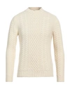 +39 Masq Man Sweater Ivory Size 36 Wool In White