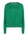 Aragona Woman Sweater Green Size 8 Wool