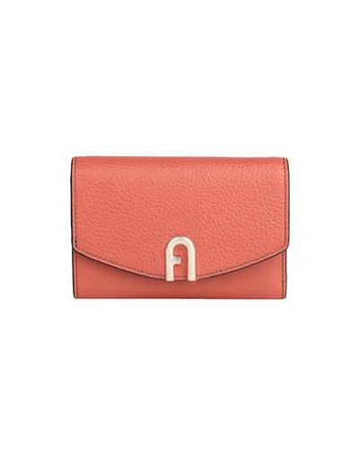 Furla Primula M Compact Wallet Woman Wallet Brick Red Size - Soft Leather In Red