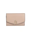Furla Primula M Compact Wallet Woman Wallet Dove Grey Size - Soft Leather