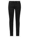 AGLINI AGLINI WOMAN PANTS BLACK SIZE 32 COTTON, ELASTANE