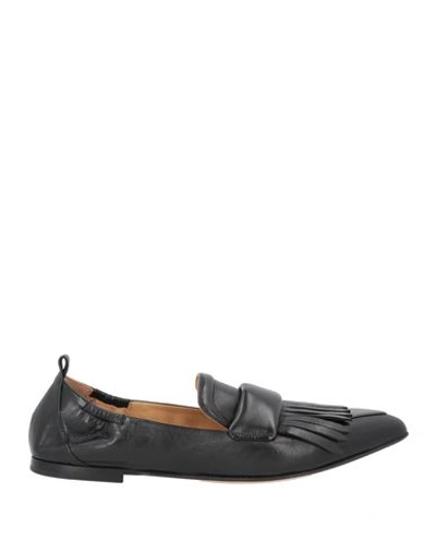 Pomme D'or Woman Loafers Black Size 6 Soft Leather