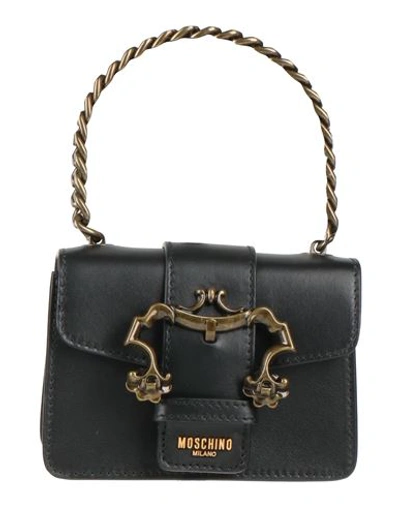 Moschino Woman Handbag Black Size - Soft Leather