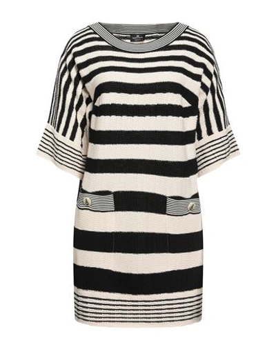 Elisabetta Franchi Woman Mini Dress Black Size 4 Cotton, Viscose In Black