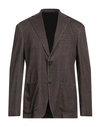 ALTEA ALTEA MAN BLAZER BROWN SIZE 44 LYOCELL, POLYAMIDE, CASHMERE