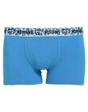 Moschino Man Boxer Azure Size Xs Cotton, Elastane In Blue