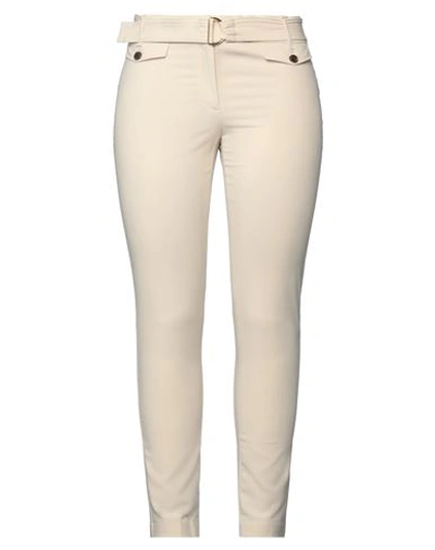 Calvin Klein Woman Pants Cream Size 4 Polyester, Viscose, Elastane In White