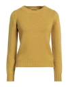 Aragona Woman Sweater Mustard Size 8 Cashmere In Yellow