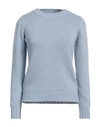 Aragona Woman Sweater Light Blue Size 6 Cashmere