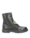 Stele Woman Ankle Boots Black Size 11 Calfskin In Black