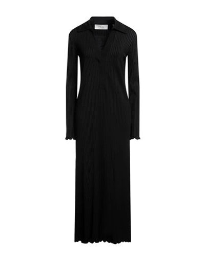 Rohe Róhe Woman Maxi Dress Black Size 8 Viscose, Rayon, Elastane