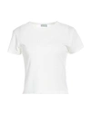 Guess Woman T-shirt White Size L Cotton, Polyester