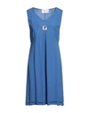 Elisa Cavaletti By Daniela Dallavalle Woman Short Dress Pastel Blue Size 6 Viscose In Blue