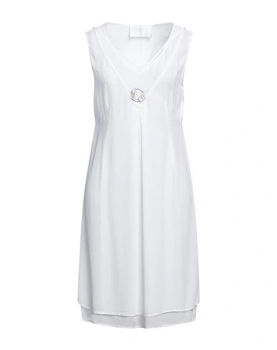 Elisa Cavaletti By Daniela Dallavalle Woman Short Dress White Size 10 Viscose In White