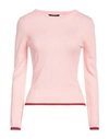 Aragona Woman Sweater Pink Size 10 Merino Wool