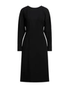 Suoli Woman Midi Dress Black Size 8 Polyester, Elastane In Black