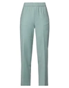 Beatrice B Beatrice .b Woman Pants Sage Green Size 10 Virgin Wool, Polyester, Viscose, Elastane, Silk