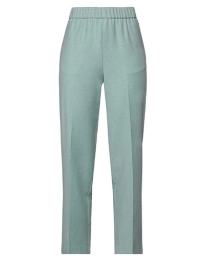 Beatrice B Beatrice .b Woman Pants Sage Green Size 10 Virgin Wool, Polyester, Viscose, Elastane, Silk In Sage Green