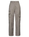 Vicolo Woman Pants Taupe Size L Polyester, Viscose, Elastane In Grey