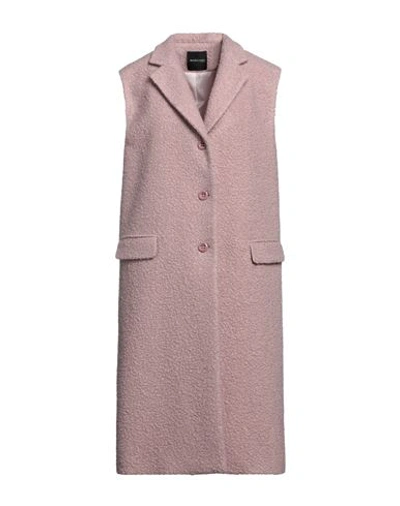 Marciano Woman Coat Pastel Pink Size 10 Polyester, Wool, Viscose