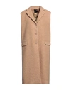 Marciano By Guess Woman Coat Camel Size 4 Polyester, Wool, Viscose In Beige