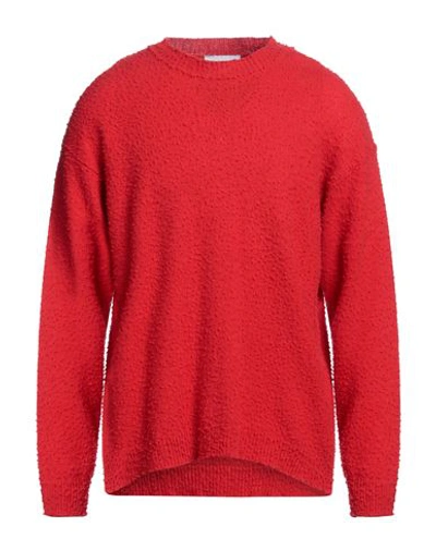 Atomofactory Man Sweater Red Size M Wool, Recycled Polyamide
