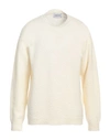 Atomofactory Man Sweater Cream Size L Wool, Recycled Polyamide In White