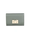Furla 1927 M Compact Wallet Woman Wallet Military Green Size - Soft Leather