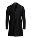 Tagliatore Man Coat Black Size 44 Virgin Wool, Cashmere In Black