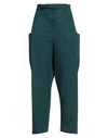 MAISON RABIH KAYROUZ MAISON RABIH KAYROUZ WOMAN PANTS DEEP JADE SIZE 12 COTTON