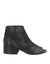 MARSÈLL MARSÈLL WOMAN ANKLE BOOTS BLACK SIZE 7 SOFT LEATHER