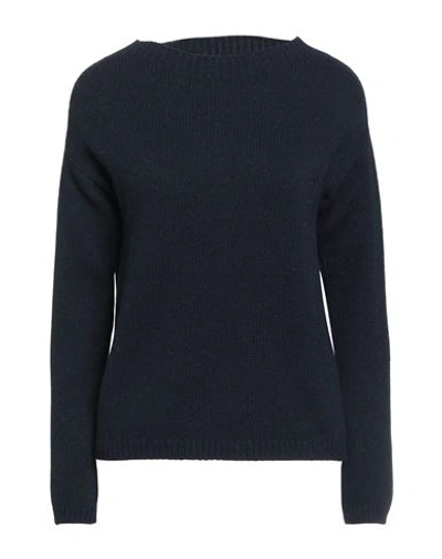 Aragona Woman Sweater Midnight Blue Size 8 Cashmere