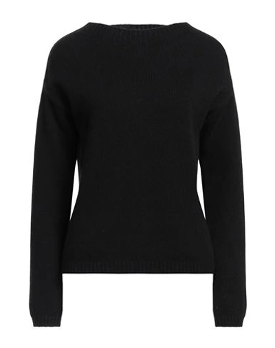 Aragona Woman Sweater Black Size 6 Cashmere