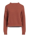 Jucca Woman Sweater Brown Size L Wool, Polyamide, Cashmere In Red