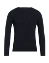 Hōsio Man Sweater Midnight Blue Size M Wool, Viscose, Polyamide