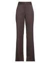 NILI LOTAN NILI LOTAN WOMAN PANTS DARK BROWN SIZE 2 VIRGIN WOOL