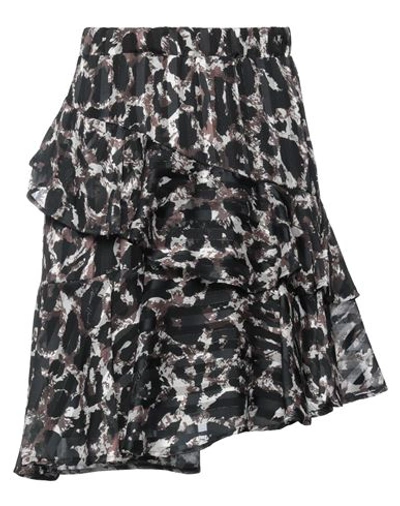 Silvian Heach Woman Mini Skirt Black Size 8 Polyester