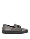 Norma J.baker Norma J. Baker Woman Sneakers Steel Grey Size 10 Soft Leather In Grey