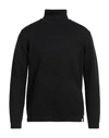 Liu •jo Man Man Turtleneck Black Size Xl Cotton, Polyester, Polyamide, Acrylic, Wool In Black