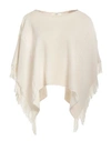 Suoli Woman Capes & Ponchos Beige Size 6 Cotton