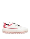 Rubber Soul Rbrsl  Man Sneakers White Size 9 Soft Leather, Textile Fibers In White