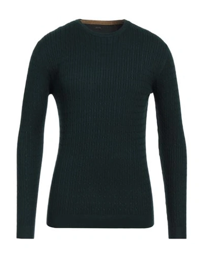 North Pole Man Sweater Dark Green Size M Viscose, Nylon In Green