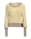 Dimora Woman Sweater Light Yellow Size 6 Polyamide, Viscose, Metallic Fiber