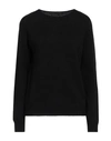 Aragona Woman Sweater Black Size 10 Wool, Cashmere