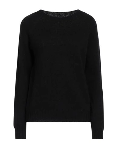 Aragona Woman Sweater Black Size 10 Wool, Cashmere In Black
